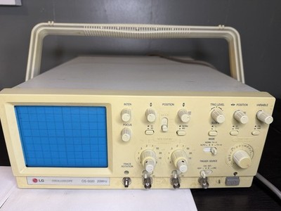 LG OS-5020 20 MHz Dual Trace Analog Oscilloscope Great Cond. Untested