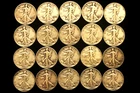 Lot of 20 Walking Liberty Half Dollars  1935-47      90% Silver