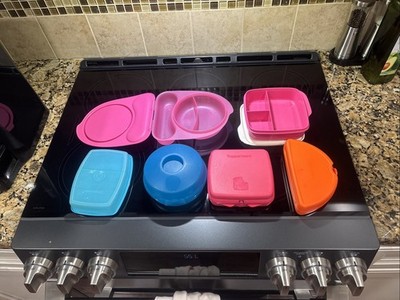Tupperware Lunch Sets Lunch-it 5 Divided, quesadilla,hamburger , sandwich.