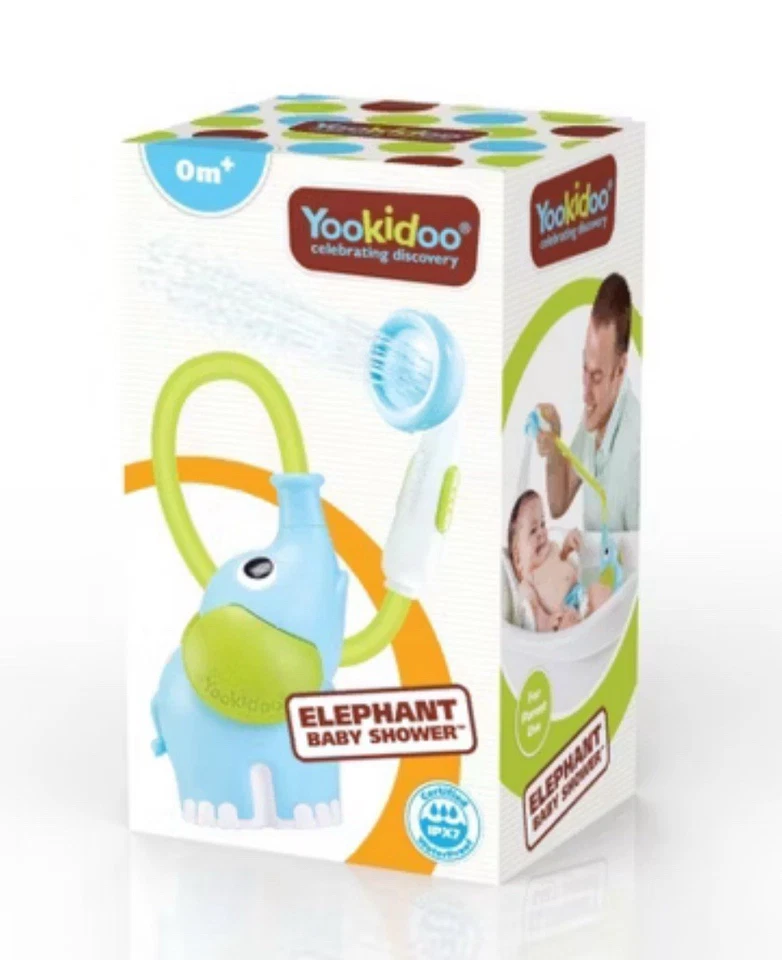 NUEVO EN CAJA Yookidoo Elefante Suave Baby Shower Manguera de Baño Juguete Bebé Niño Pequeño Tiempo de Baño Foto 4 de 4