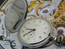 VINTAGE 1970S ARNEX SWISS HUNTER POCKET WATCH AT 44.48 MM RUNNING GREAT