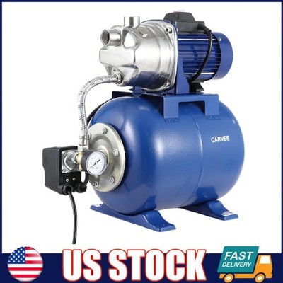 3/4HP Shallow Well Garden Water Pump with Pressure Tank & Water Booster Jet Pump