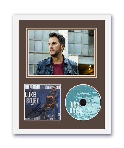 Luke Bryan Autographed Signed 11x14 Framed CD Photo Born Live Die Here ACOA