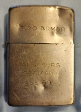 Vintage Vietnam Zippo Lighter 68-70 War Memorabilia Dented