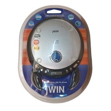 jWIN JX-CD335SIL Personal CD Player w Headphones CD-R Compatible Sealed