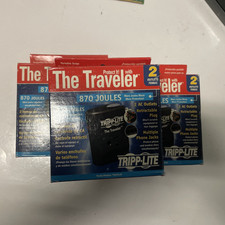5 pack :Tripp-Lite The Traveler Notebook Portable Surge Protector Wall 2-Outlet