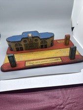 1930  s Vintage Marx Toys Lithographed Gas Station, stamped steel,