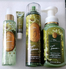 Set 4 Bath  Body Works DISNEY PRINCESS TIANA shimmer, hand soap, lip, body mist