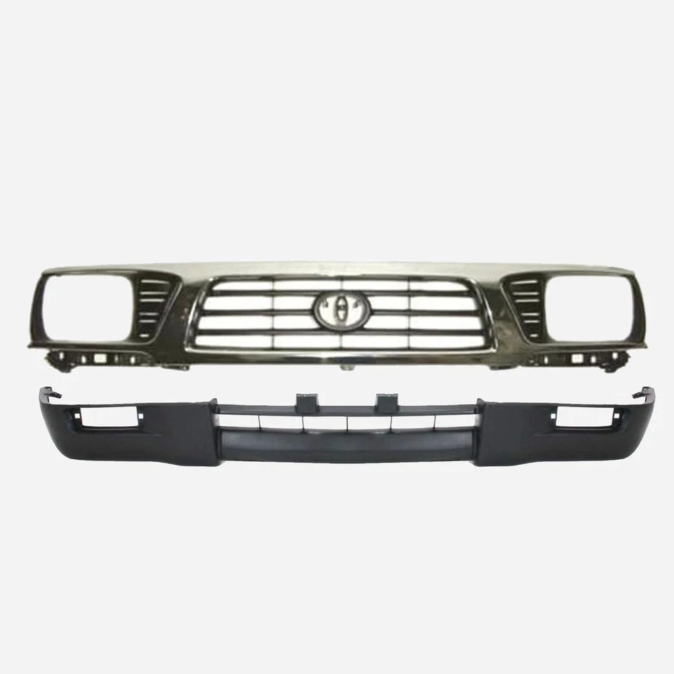 NEW FRONT CHROME GRILLE AND VALANCE PANEL FOR 1995 1996 1997 TOYOTA TACOMA 4WD Foto 2 de 4