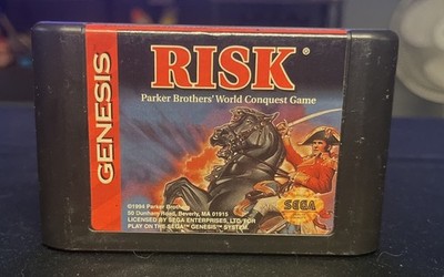 Risk (Sega Genesis, 1994) Parker Brothers Cartridge Only- Tested and Working