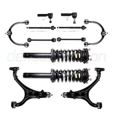 Front Struts Control Arms Tie Rods Fits 2005-2010 Jeep Commander Grand Cherokee