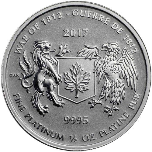 War of 1812 1/2 oz Platinum Bullion Coin