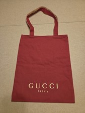 Gucci Beauty Tote Bag 14" X 11" Pink Gold Logo