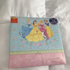 Disney Princess Slip-In 4x6 Photo Album Holds 152 w/ CD Pocket Blue/Pink