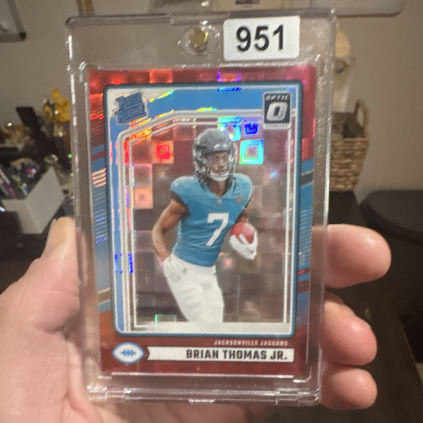 Panini 2024 Donruss Rated Rookie Prizm Brian Thomas Jr. #313 Jaguars Football