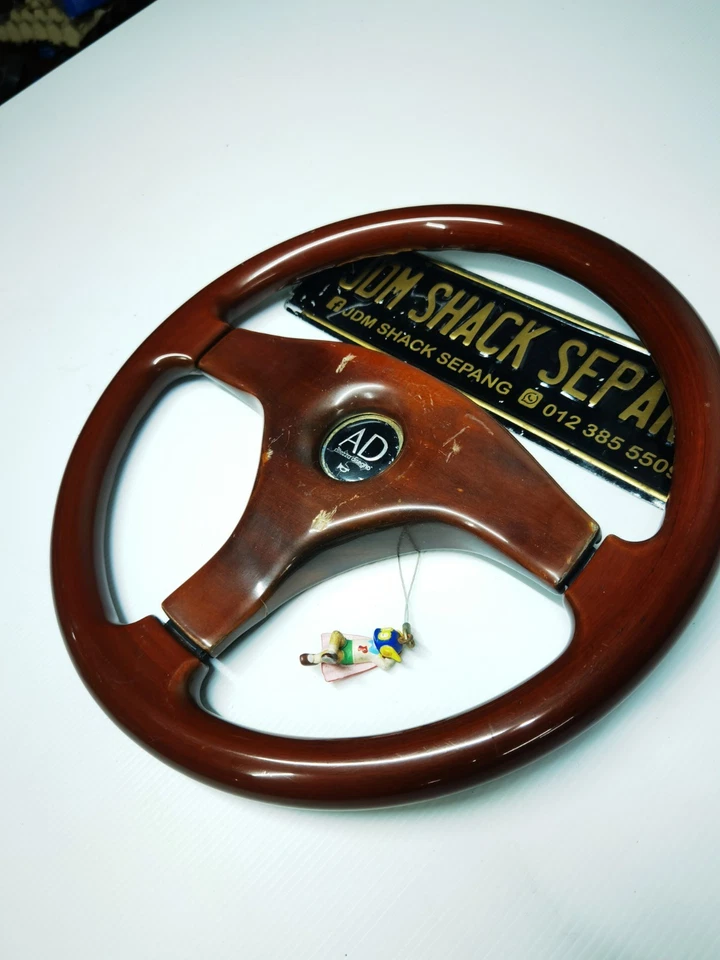 TOYOTA ALTEZZA DISEGNO WOODEN STEERING WHEEL RARE - Image 3 of 4