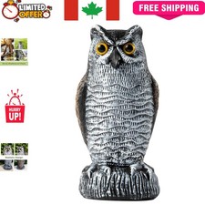 Intricate Plastic Owl Decoy for Outdoor Use - Effective Bird Scare Strategy