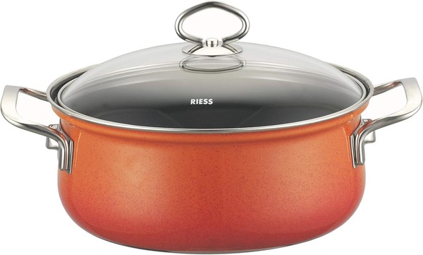 Riess - Nouvelle Pure - Koralle - Kasserolle Mit Glasdeckel 16 Cm-image