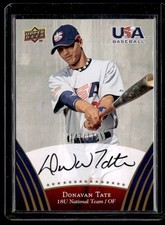 2008-09 USA Baseball #110 Donavan Tate Autograph
