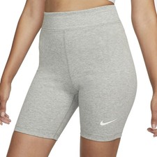 NIKE Sportswear Classics Women's High-Waisted 8" Biker Shorts, Size L - Dk Grey