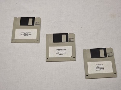 KOS 2.8  OS Floppy disks for KURZWEIL K2500 / 3 Floppys  /