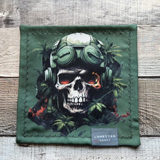Combat Skull Microfiber EDC Hank Everyday Carry Lens Cleaning Cloth