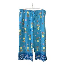 Vintage Pajama Pants Tweety Looney Tunes 100 Cotton Large