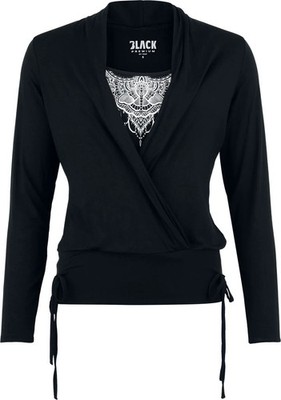 Black Premium by EMP Damen Ribbon Longsleeve schwarz