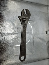 Vtg UTICA USA 8โ Adjustable Wrench Made in USA Drop Forged Alloy Steel Antique