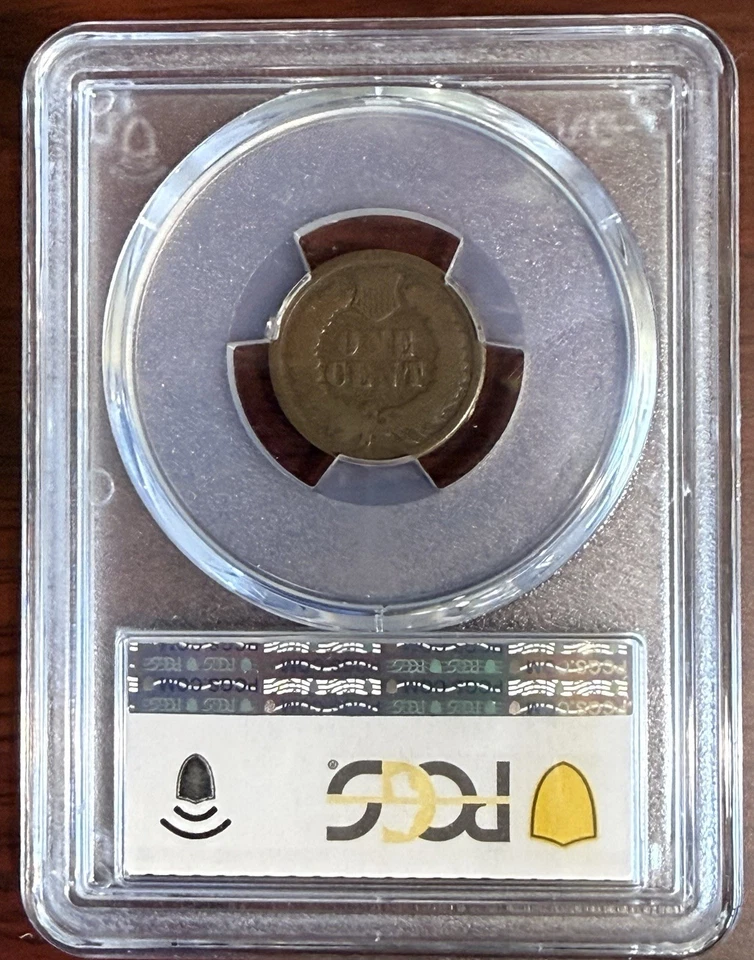 1877 Indian Head Cent - Strong Date-  PCGS Graded AG03 - Image 4 of 4