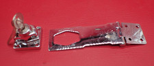 Keyed Hasp Lock 4-1/2 Inch Chrome Plated w/ 2 Keys