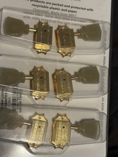 Cabezales de máquina afinadora Gibson vintage - dorados con botones verdes