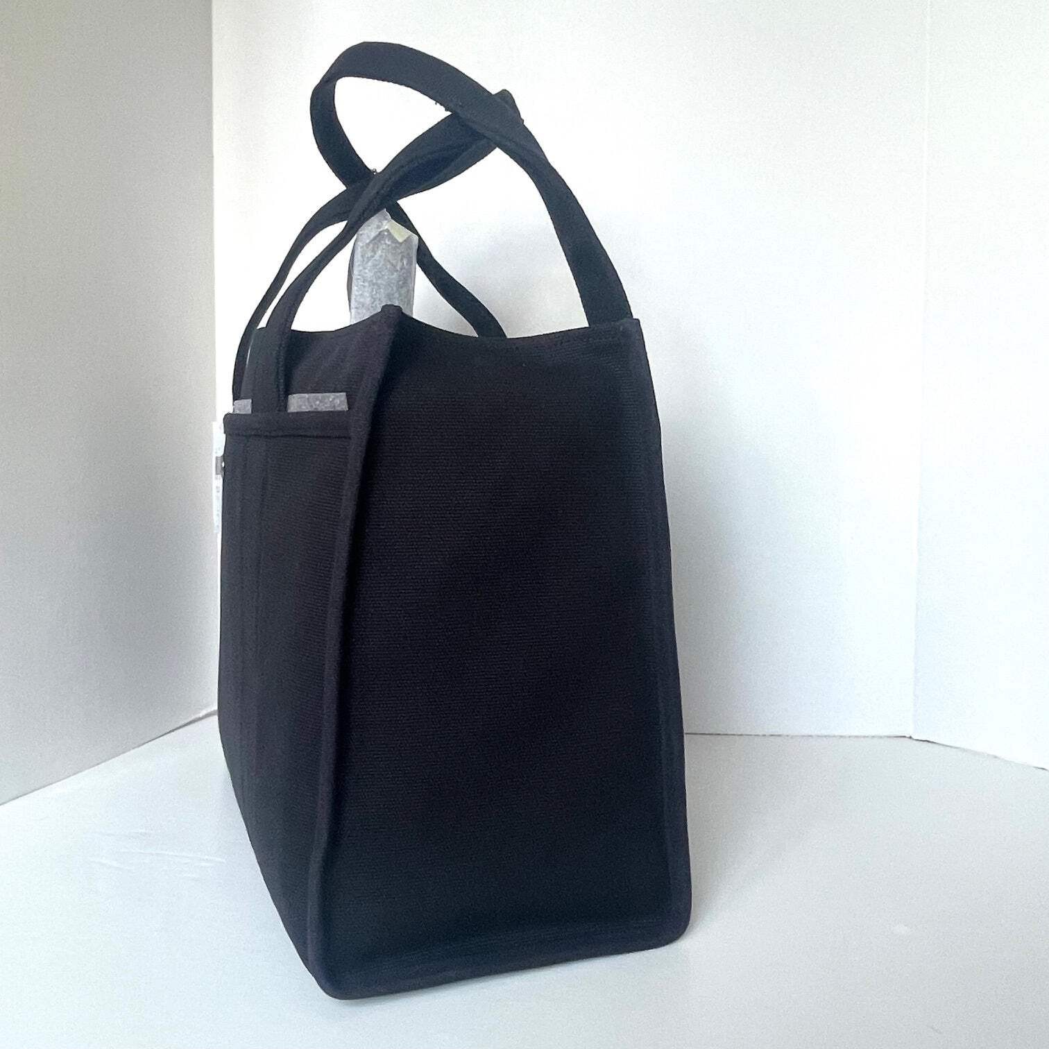 Coach Cargo Tote 42 Large Black Canvas Leather Lightweight Shoulder Bag CP163 thumbnail 6