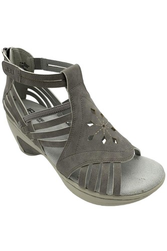 JBU Women's Rowan Wedge Dress Sandal Gray