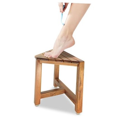  Shower Foot Rest 12 in - Shower Stool for Shaving Legs, Small Corner Bathroom 