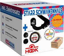 HOOK ANHÄNGERKUPPLUNG für VW Polo IV 9N 9N2 05-09 starr + 13-polig E-Satz ABE
