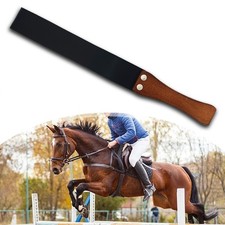 Lederpeitsche schwarz, handgefertigte Bullenpeitsche f&uuml;r Tier Reiten 18,5 Zoll