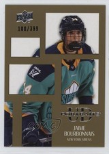 2024-25 Upper Deck PWHL UD Portraits Gold 100/399 Jaime Bourbonnais #UDP-13 sq1