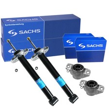 SACHS Stoßdämpfersatz re/li + Domlager Hinterachse DACIA