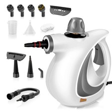 Pressurized Handheld Steam Cleaner for home with 12pcs Accessories Dark Grey