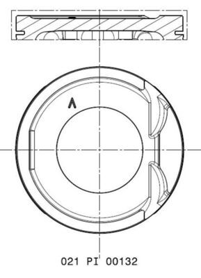 MAHLE 021 PI 00132 002 Piston for RENAULT