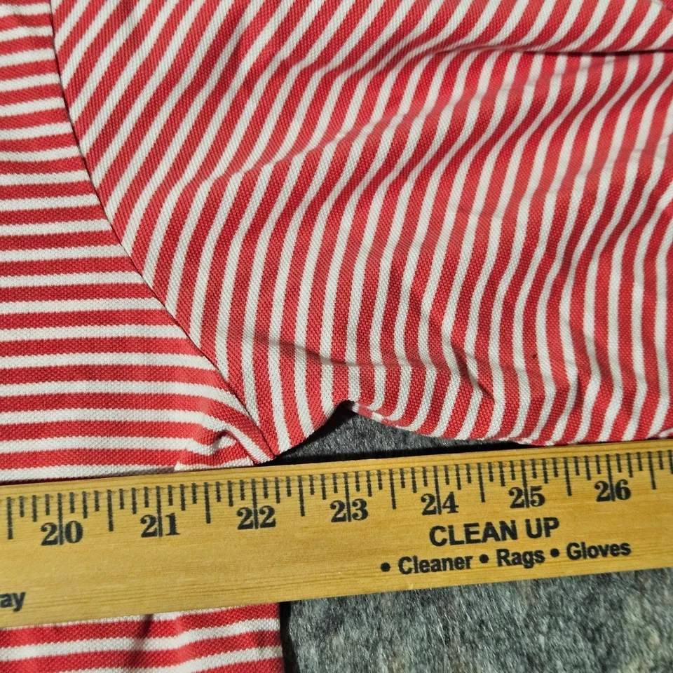 Polo Golf Ralph Lauren Para Hombre Rojo Blanco Rayas Algodón Pima Polo Talla L Foto 4 de 4