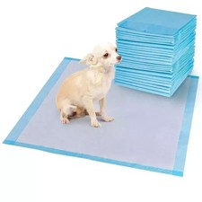 100 Pet Pads for Dogs Ultra-Absorbent Puppy Training Underpad Blue 13in x 18in