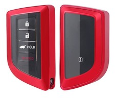 360 Degree TPU Protector Key Fob Cover Case fit for 2022 Acura MDX RDX s, Red