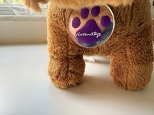 Nintendo Nintendogs Brown Plush Stuffed Dog w/ Purple Collar Small 2005