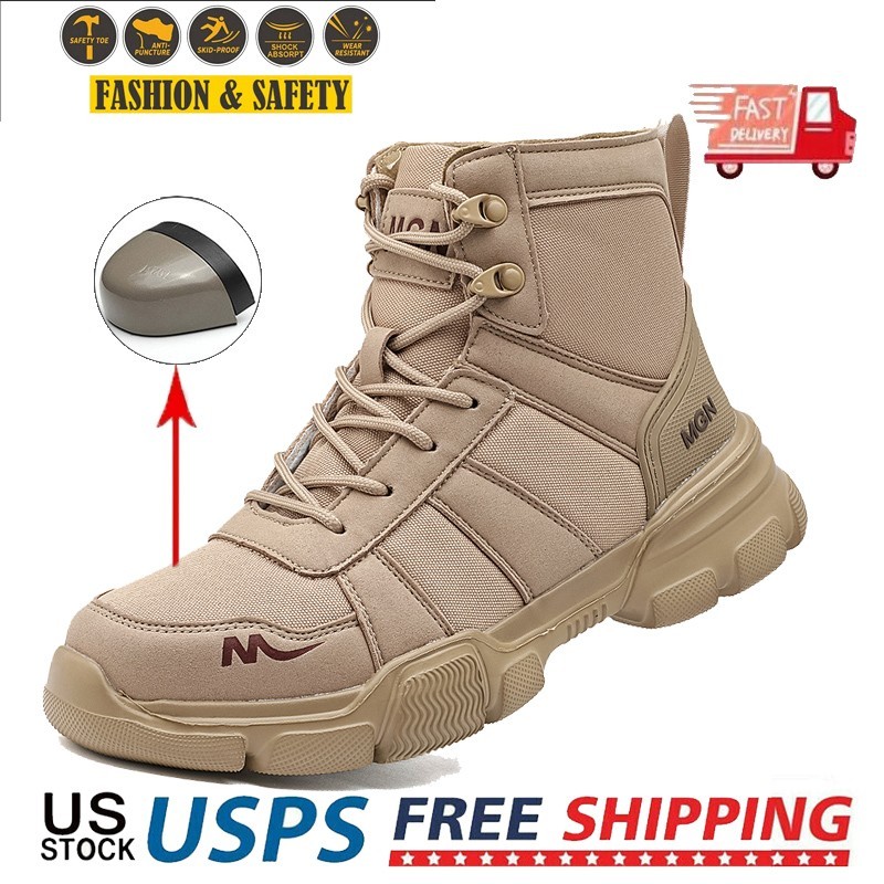 靴 40s Shaw Trade Builders Shoes Mens Construction Safety Shoes Steel Toe Boots Work Sneaker