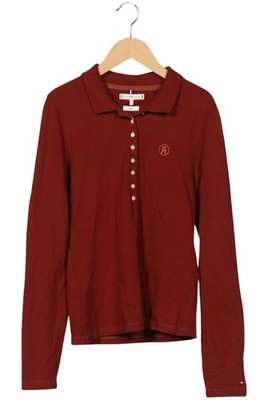 Tommy Hilfiger Poloshirt Damen Polohemd Shirt Polokragen Gr. M Rot #m5dcg2v
