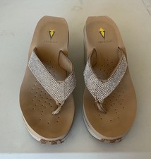 Volatile Platform Wedge Flip Flops Thong Casual Sandal Women s Size 8