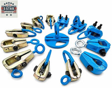 Set117 14pc Frame Machine Pulling Clamps Chains Hooks Auto Body Kit