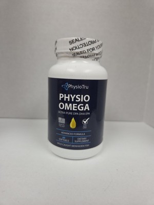 PhysioTru Physio Omega Ultra-Pura DPA DHA EPA ADVANCED FORMULA-60 Softgels-6/28